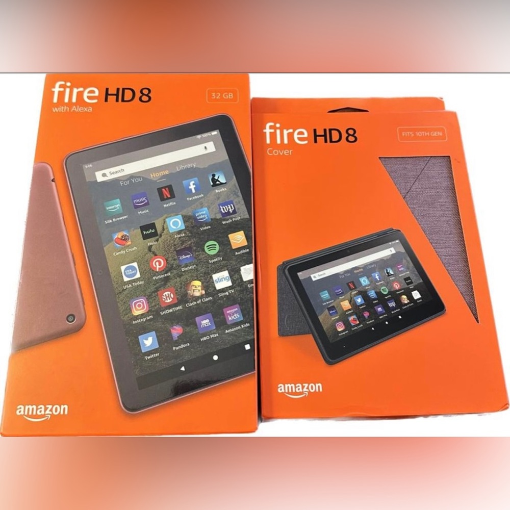 Fire HD8 with Alexa tablet, 32gb. 2022 model, also will come with a case!